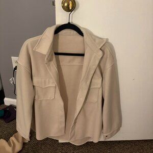 Size small cream sweater jacket